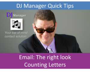 EMail, The Right Look, Counting Letters